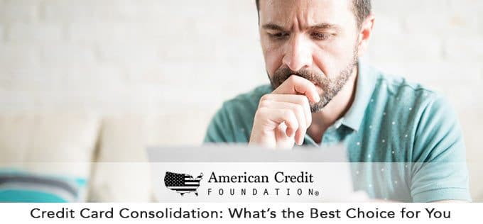 credit card consolidation - what's the best choice for you