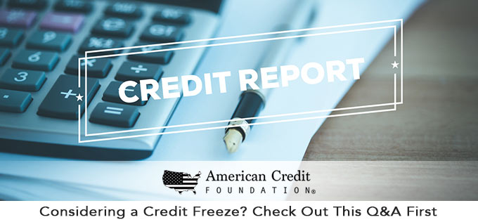 credit freeze FAQ