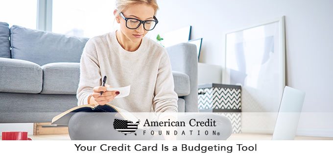 your credit card is a budget tool